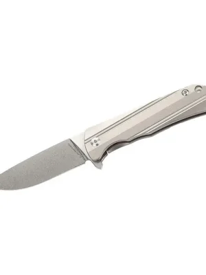 Levný Jednoruční kapesní nůž Herbertz 8,6 cm, titanový, červený