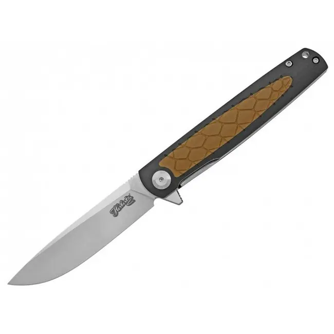 Autentický Kapesní nůž Herbertz G10 D2 9 cm černý/hnědý