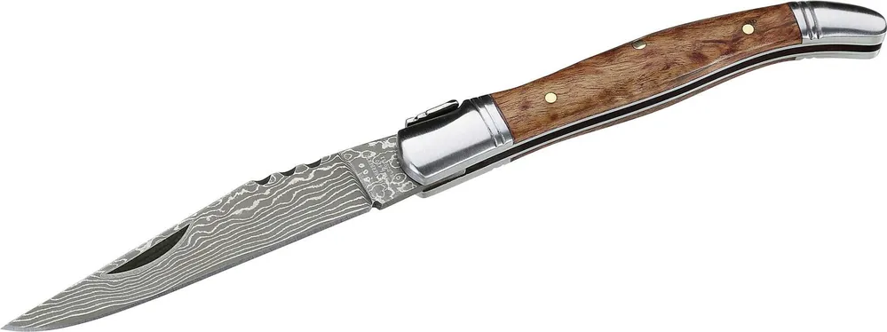 Top Prodej Kapesní nůž Herbertz 8,5 cm, damašek, dřevo
