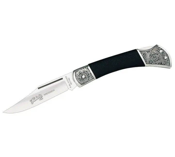 Koupit Online Kapesní nůž Herbertz 10 cm, černý, elastomer, ozdoby