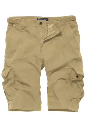 Akce Vintage Industries Terrance krátké kalhoty, dark khaki