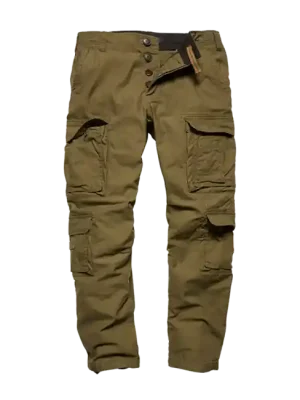 Autentický Vintage Industries Kalhoty Pack, olivová