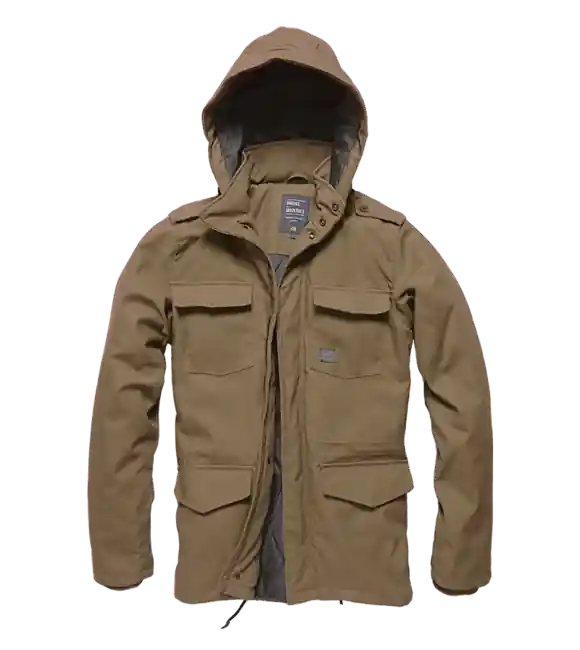 Víkendová Akce Vintage Industries Darren parka, tmavě hnědá