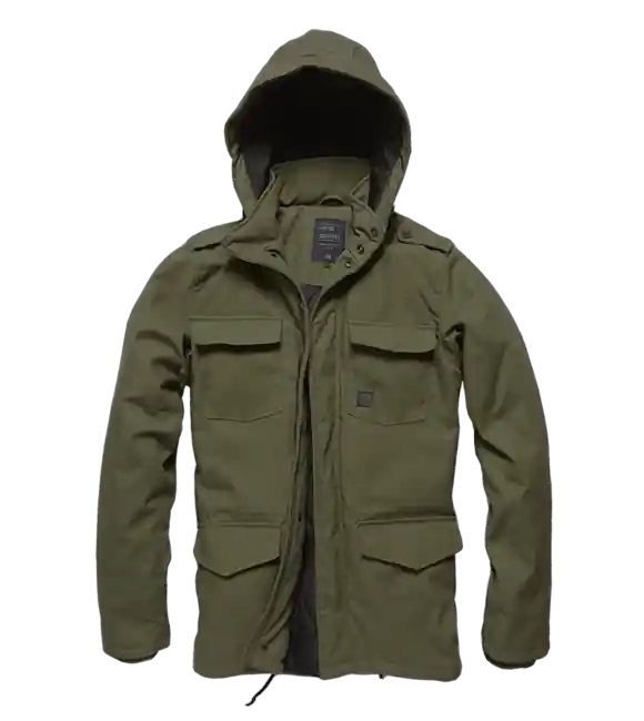 Vintage Industries Darren parka, tmavě olivová Oblíbený