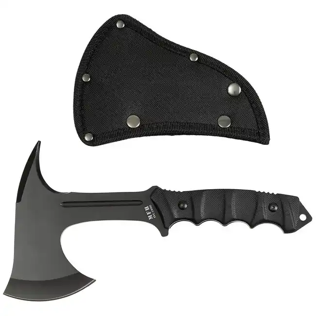 MFH Tomahawk "Comox", černý, rukojeť G10, pouzdro Bezpečná Platba