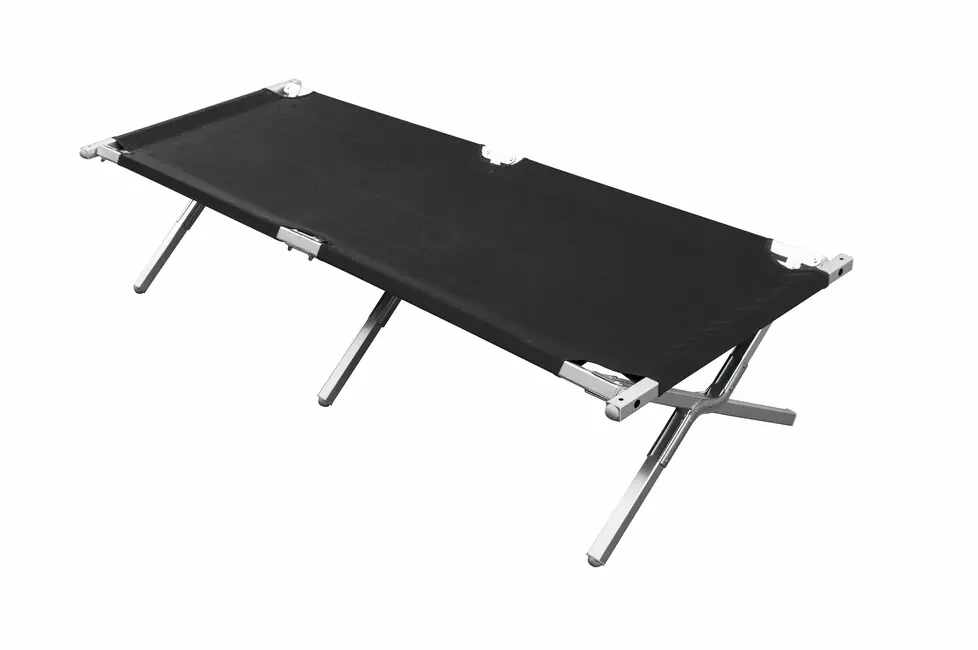 Nakupujte Hned Cestovní lehátko BasicNature Alu-Campbed černé 210 cm