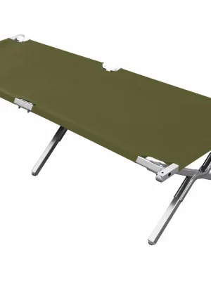 Cestovní lehátko BasicNature Alu-Campbed olive 210 cm Novinka