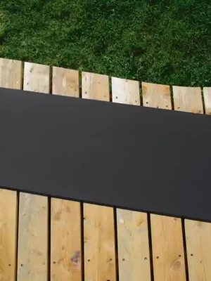 BasicNature ECO Spací podložka černá 200 x 55 x 1 cm velká Akční Nabídka