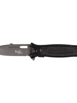 Cenový Hit Fox Outdoor Jednoruční nůž Jack Snake, černý, kovová rukojeť