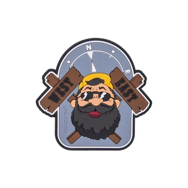 Speciální Cena Helikon-Tex "Beardman OUTBACK" nášivka - PVC - Grey