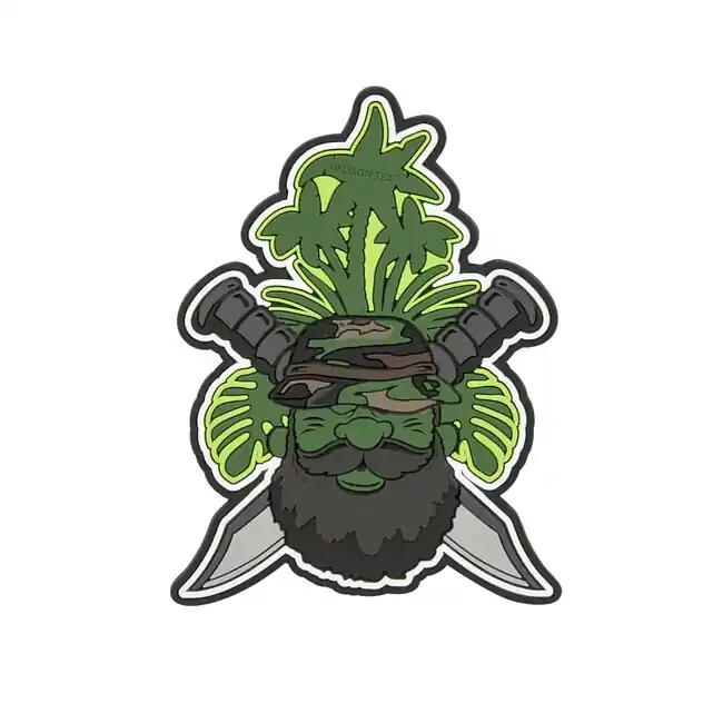 Helikon-Tex "Beardman PATROL" nášivka - PVC - Olivová zelená Časově Omezené