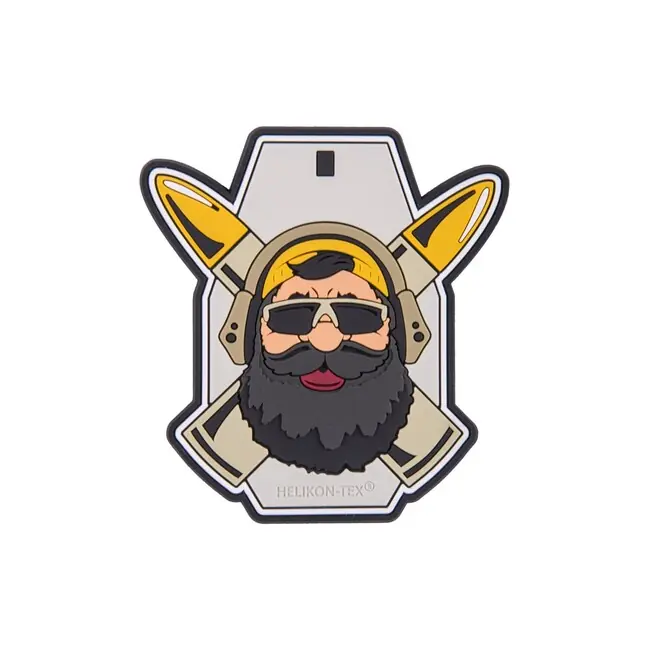 Helikon-Tex "Beardman RANGE" nášivka - PVC - Grey Značkový