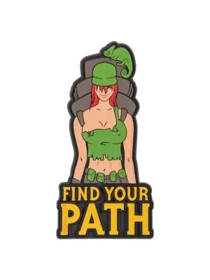 Dokud Zásoby Vydrží Helikon-Tex "Find Your Path" nášivka - PVC - Olivová zelená