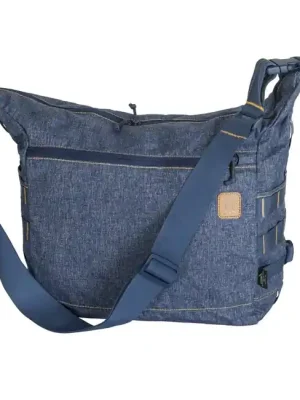 Helikon-Tex Taška BUSHCRAFT SATCHEL - zmes nylonu a polyesteru - melanžová modrá Nejlepší Volba