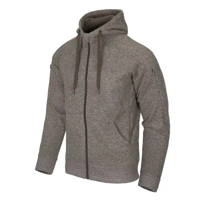 Finální Výprodej Helikon-Tex Covert Taktická mikina s kapucňou (FullZip) - Melange Light Tan