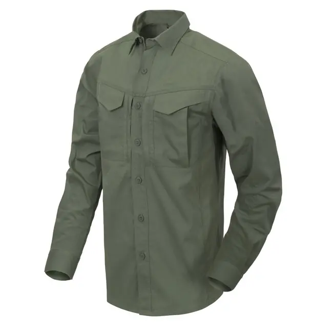 Cenový Hit Helikon-Tex Košile DEFENDER Mk2 s dlouhým rukávem - PolyCotton Ripstop - olivově zelená