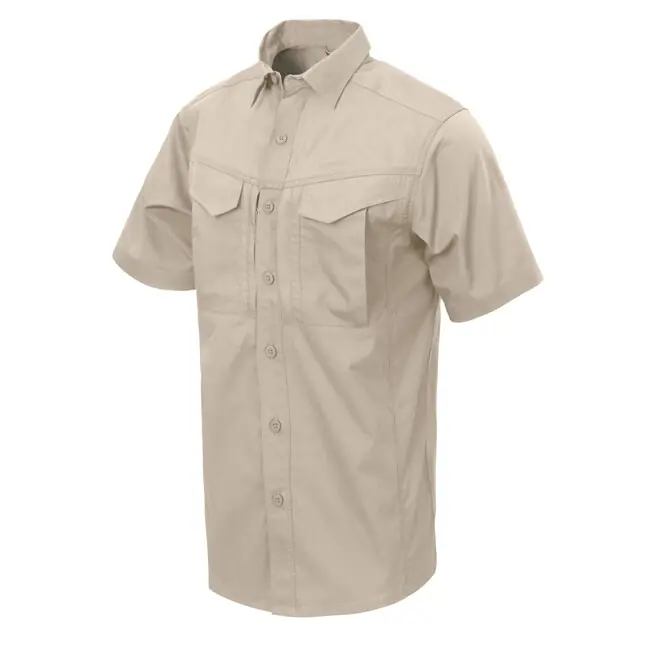 Helikon-Tex Košile DEFENDER Mk2 s krátkým rukávem - PolyCotton Ripstop - béžová Tovární Cena