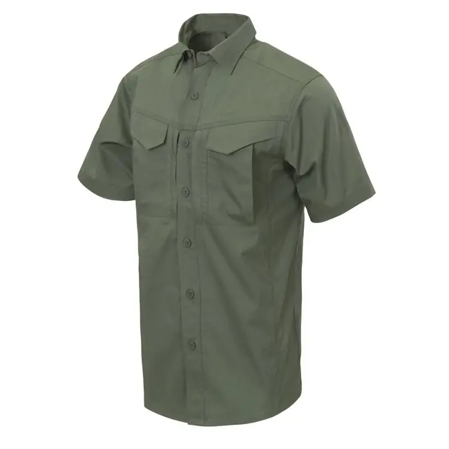 Helikon-Tex Košile DEFENDER Mk2 s krátkým rukávem - PolyCotton Ripstop - olivově zelená Tovární Cena