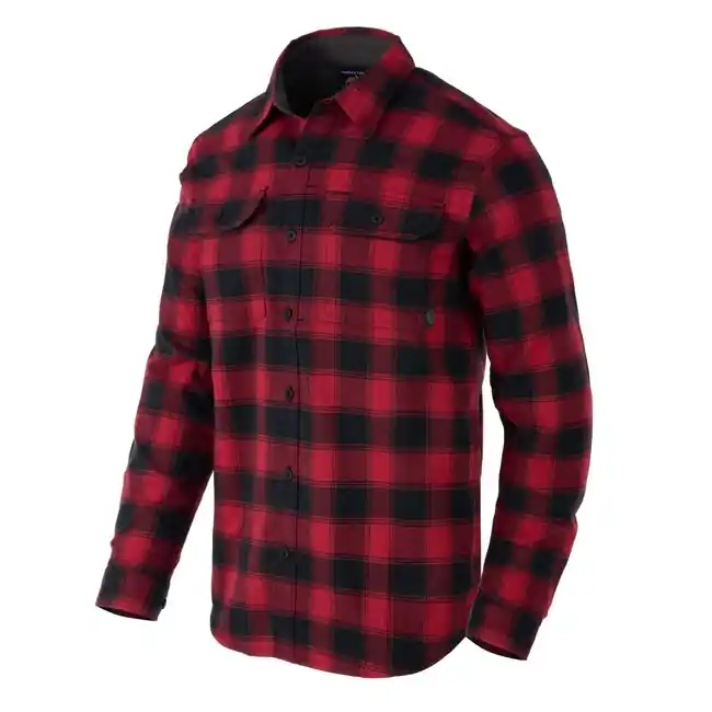 Nejprodávanější Helikon-Tex Košile GreyMan - Coral Crimson Checkered