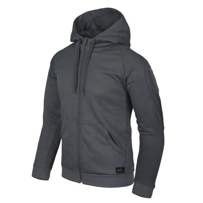 Helikon-Tex Mikina URBAN TACTICAL HOODIE (FullZip) - Melange Čierno-šedá Oblíbený