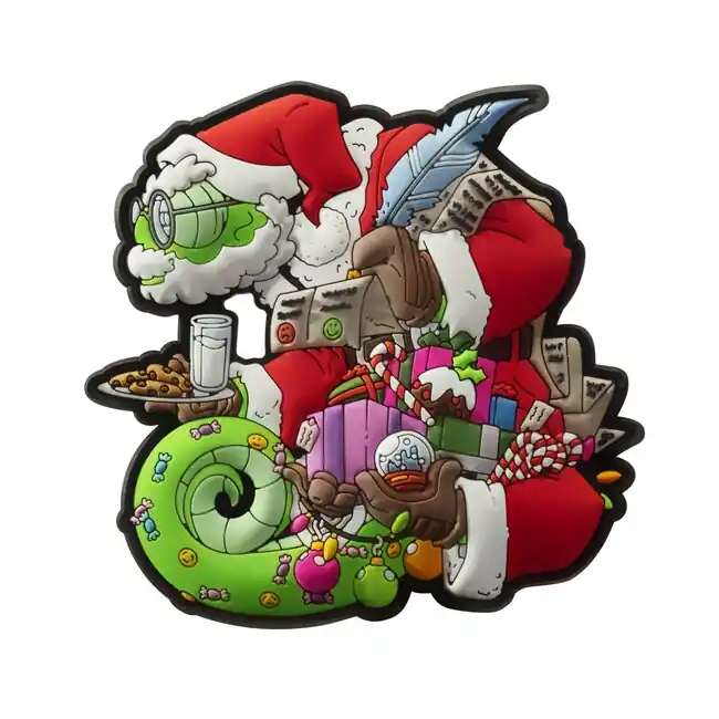 Cenový Hit Helikon-Tex Nášivka Vánočný Chameleon - červený / zelený