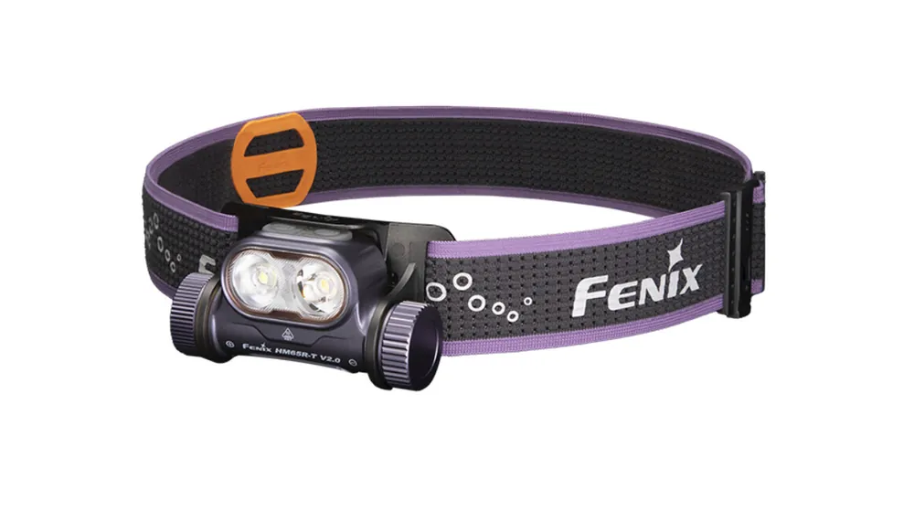 Autentický Dobíjecí čelovka Fenix HM65R-T V2.0, tmavě fialová