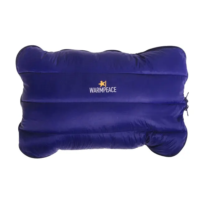 Novinka Warmpeace Polštářek Péřový Zip, shadow blue