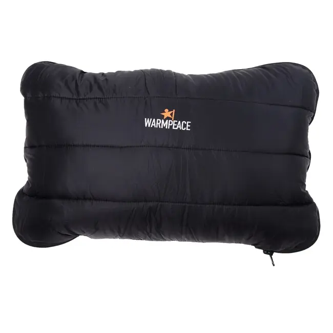 Přímo Od Výrobce Warmpeace Polštář s peřím Zip, černý