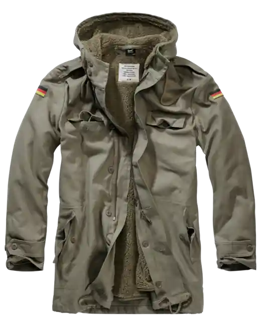 Brandit BW Parka s vlajkou, olivová Ihned K Objednání