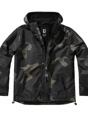 Tovární Cena Brandit Bunda Frontzip Windbreaker, M90 darkcamo