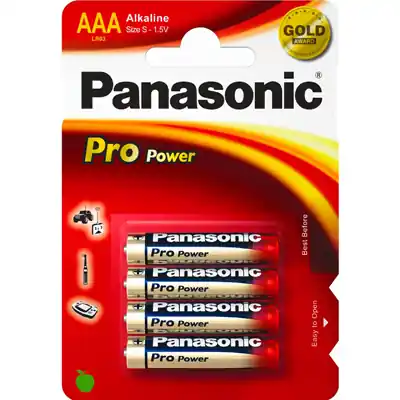 Ověřený Panasonic Pro Power AAA/Micro 4 kusy baterií