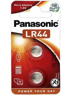 Sezónní Sleva Knoflíková baterie Panasonic LR44 2 kusy