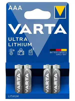 Jen Po Omezenou Doba Baterie Varta Ultra Lithium AAA / Micro 4 kusy