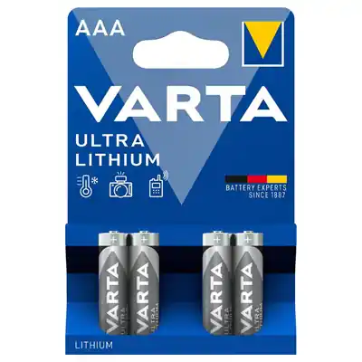 Jen Po Omezenou Doba Baterie Varta Ultra Lithium AAA / Micro 4 kusy