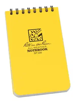 Rite in the Rain All Weather Notebook žlutý č. 135 Ověřený