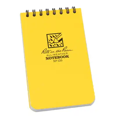 Rite in the Rain All Weather Notebook žlutý č. 135 Ověřený