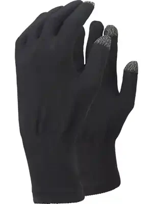 Rukavice Trekmates Merino Touch, černé Expresní Doručení