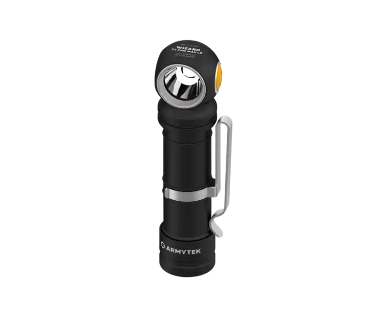 Super Cena ArmyTek Wizard C2 Pro Max LR White LED kapesní svítilna s klipem na opasek, s baterií 4150 lm