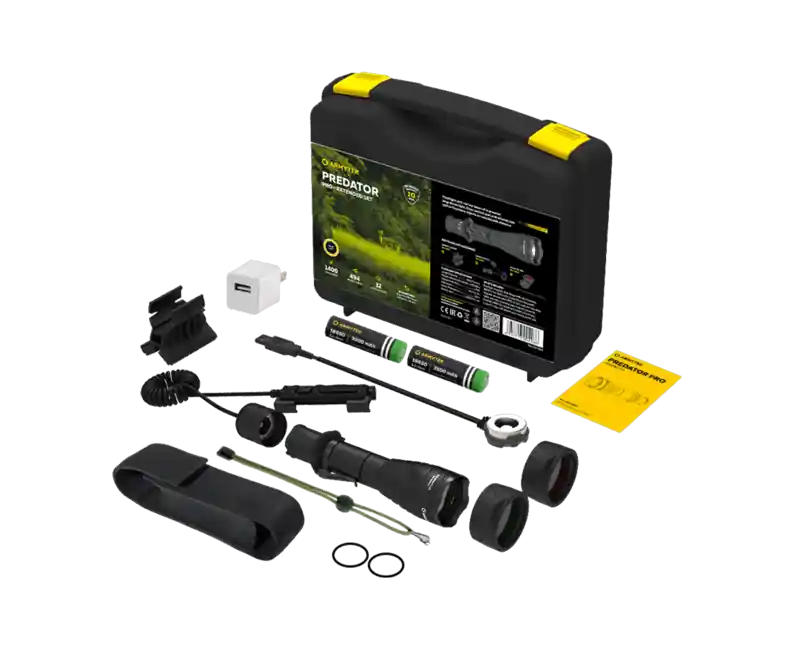 Bezpečná Platba ArmyTek Predator Pro Magnet USB Extended taktická sada, teplá bílá