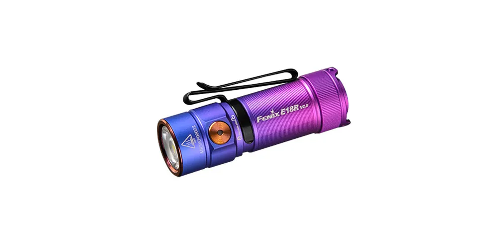 Vrácení Zdarma Nabíjecí baterka Fenix E18R V2.0 GE, nebula