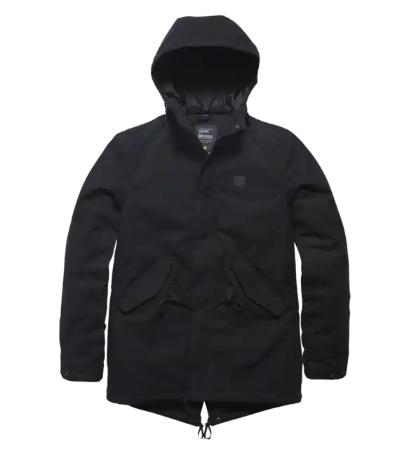 Pouze Dnes Vintage Industries Parka Wallbrook, černá