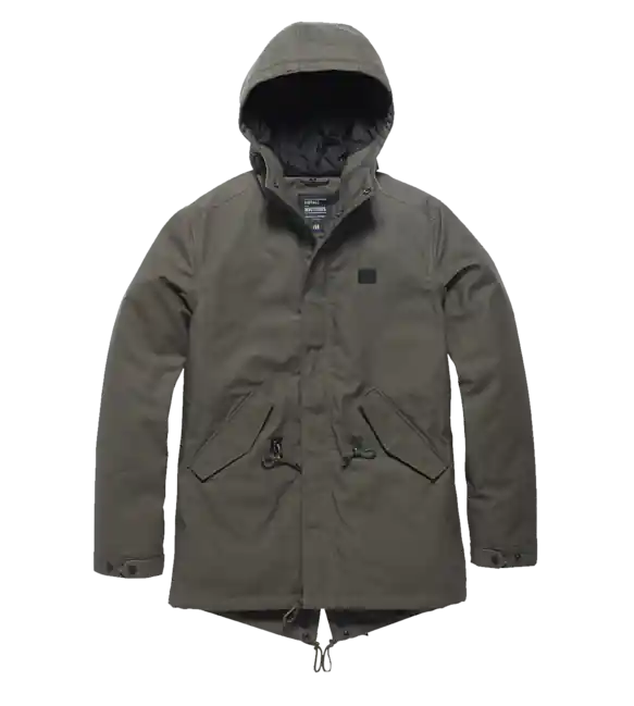 Vintage Industries Parka Wallbrook, dark olive Cenový Hit