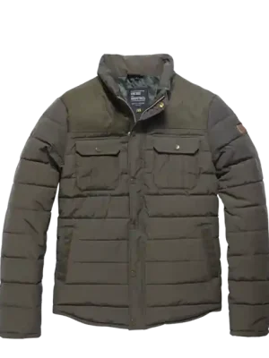 Bunda Vintage Industries Beeston, drab Sleva