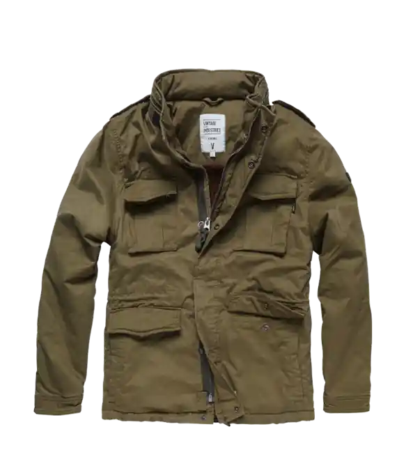 Levný Bunda Vintage Industries Madison, olive sage