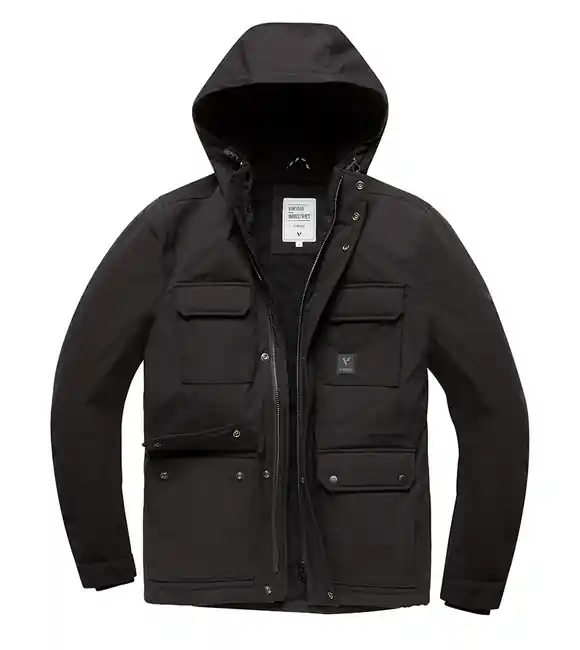 Vintage Industries Parka Winston, černá Nízká Cena