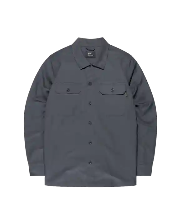 Vintage Industries Košile Harris, mid grey Finální Výprodej