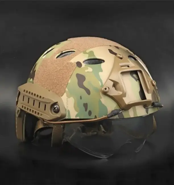 DRAGOWA Tactical Taktická helma Fast PJ s brýlemi Bolt, CP (bez certifikace) Cenově Výhodný
