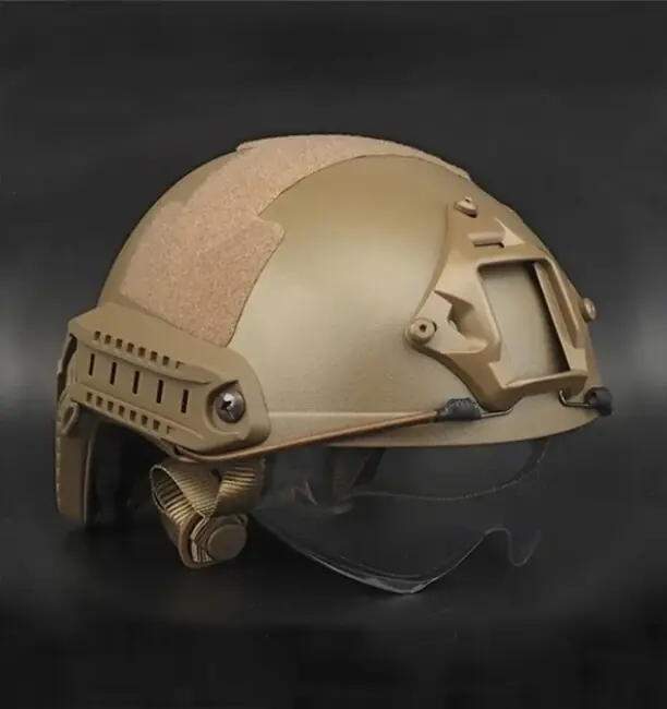 Nízká Cena DRAGOWA Tactical Taktická helma Fast MH s brýlemi Charger, coyote (bez certifikace)