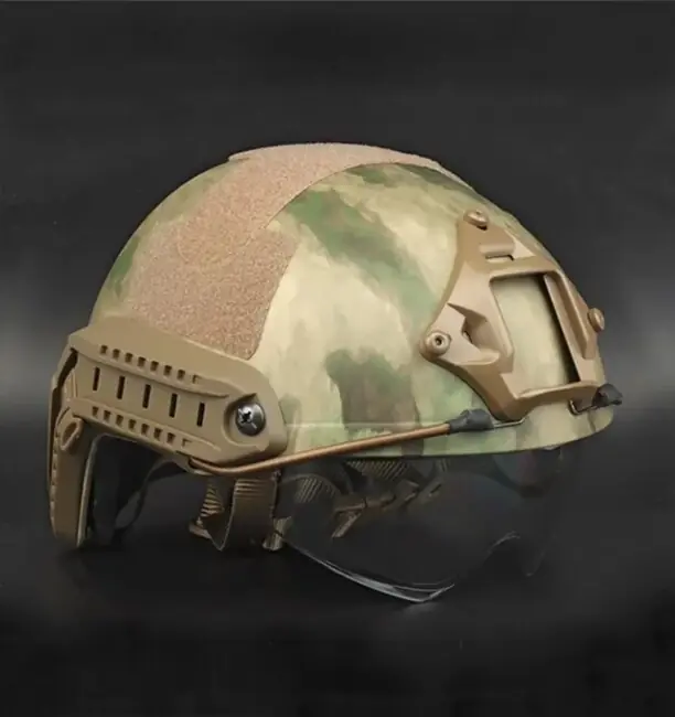 Ihned K Objednání DRAGOWA Tactical Taktická helma Fast MH s brýlemi Charger, FG (bez certifikace)
