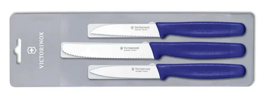 Třídílná sada nožů Victorinox Standard, modrá Časově Omezené